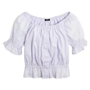 J Crew NWT Cotton Blouse | Purple | S